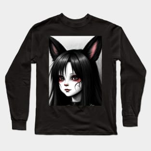 Anime wolf girl Long Sleeve T-Shirt